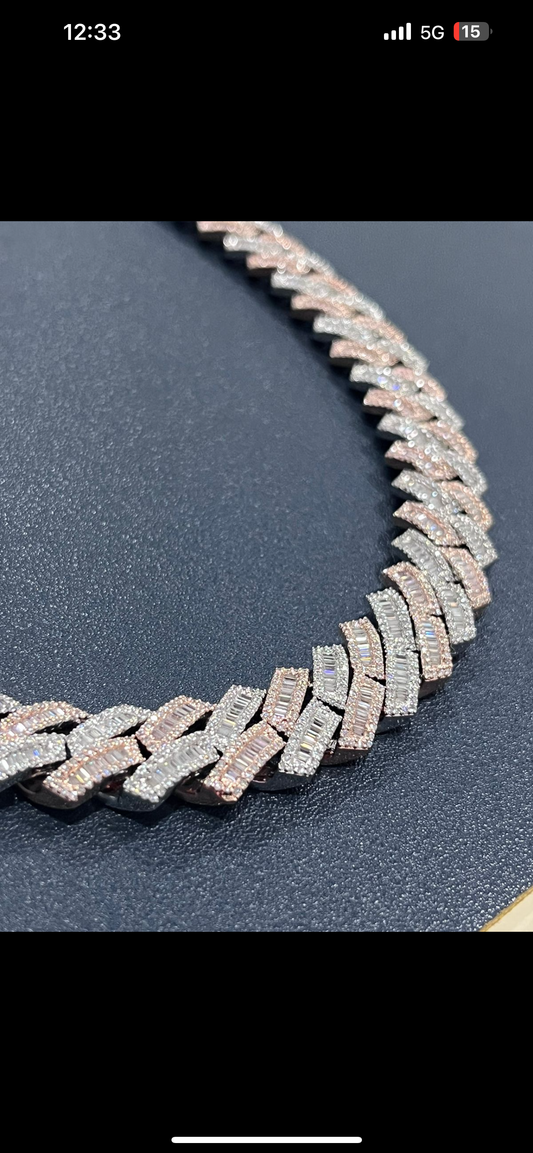 15.5mm 22”
Silver VVS D Mossonite
Available in stock