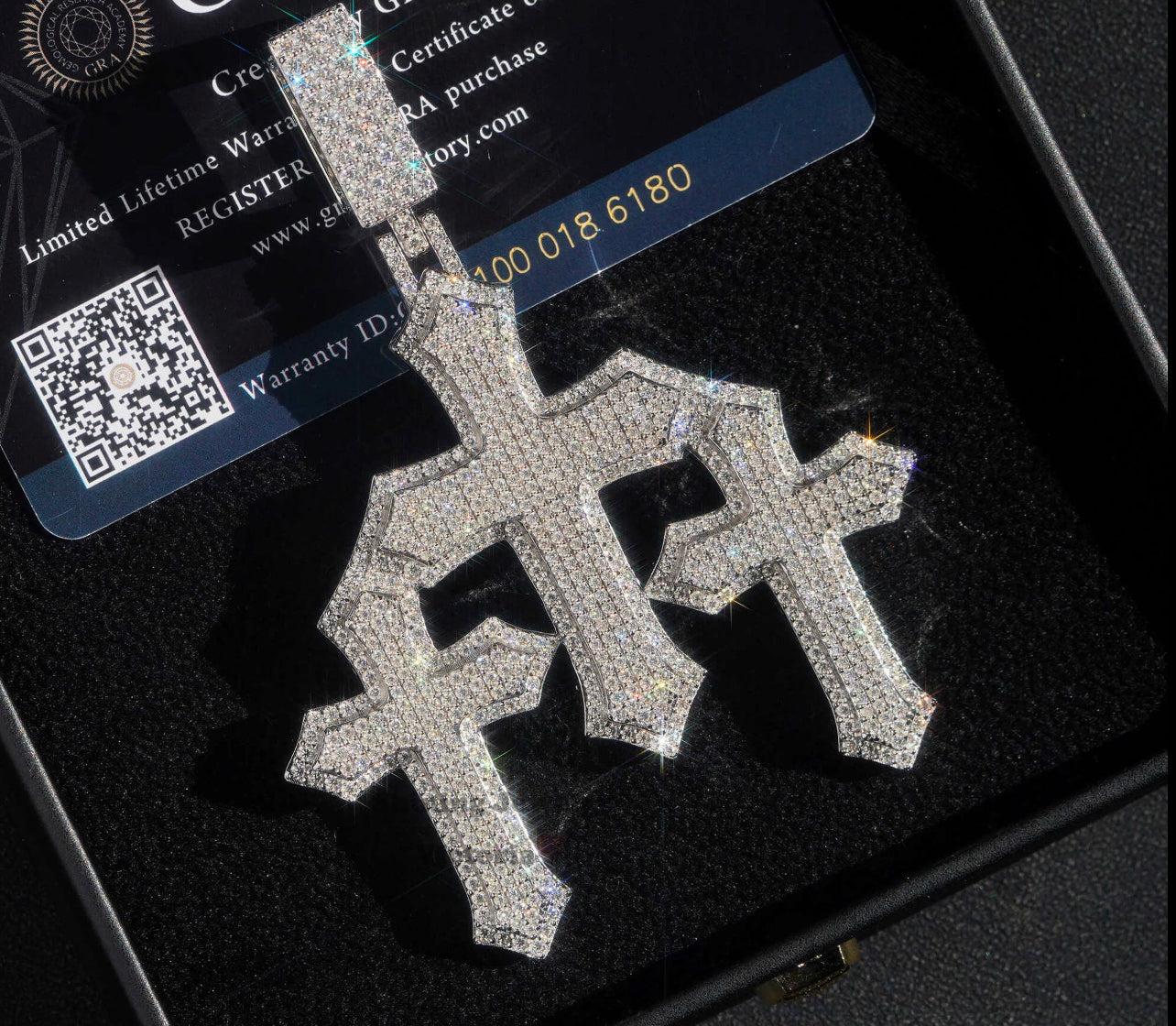 Triple cross pendant