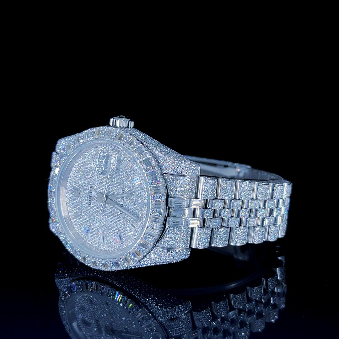 41mm Rolex
VVS D Moissanite