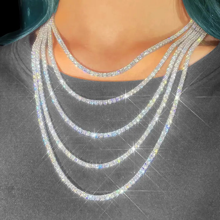 VVS1 D Moissanite Tennis Necklace OR bracelet