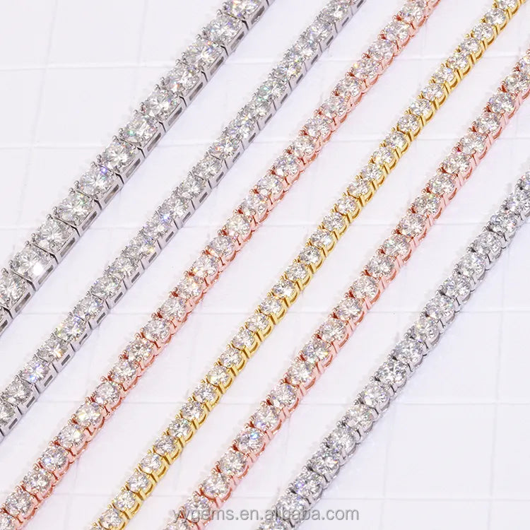 VVS1 D Moissanite Tennis Necklace OR bracelet