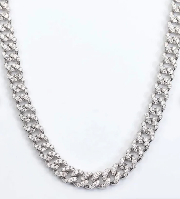 6mm Moissanite VVS1 Cuban link chain