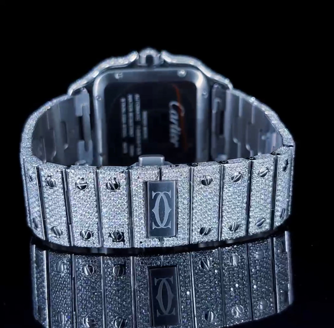 Cartier Santos 
VVS D Moissanite 41mm