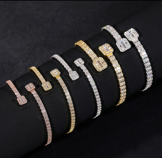 VVS D Moissanite bracelet multiple colors