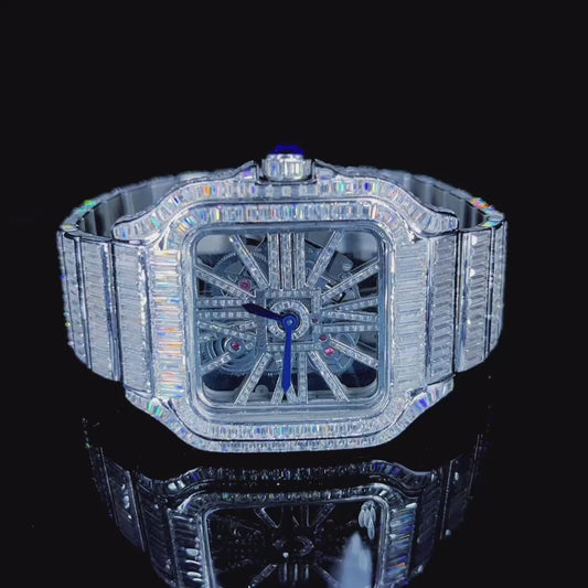 VVS D Cartier skeleton 
All baguette 
41mm available