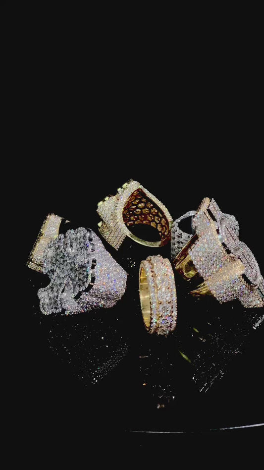 VVS1 D Moissanite Diamond Rings